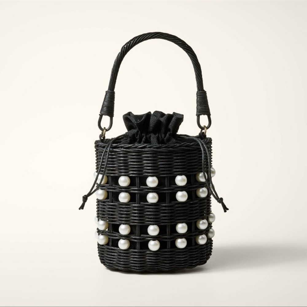 Kate Spade x Target Pearl Embellished Basket Bucket Bag